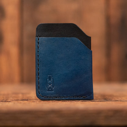 Rustler Two Tone in Blue / Black Leather by Dark Forest