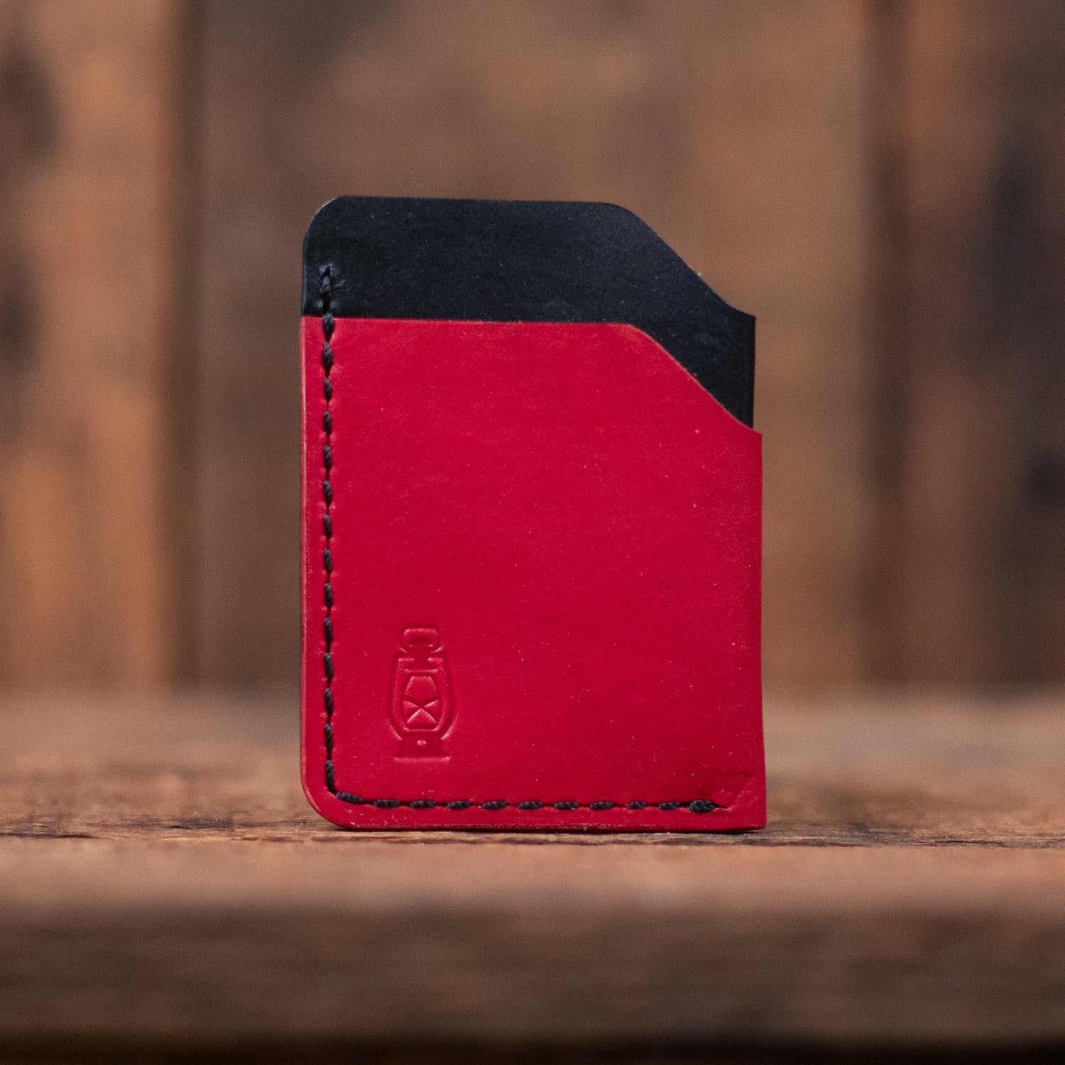 Rustler Two Tone in Red / Black Leather by Dark Forest