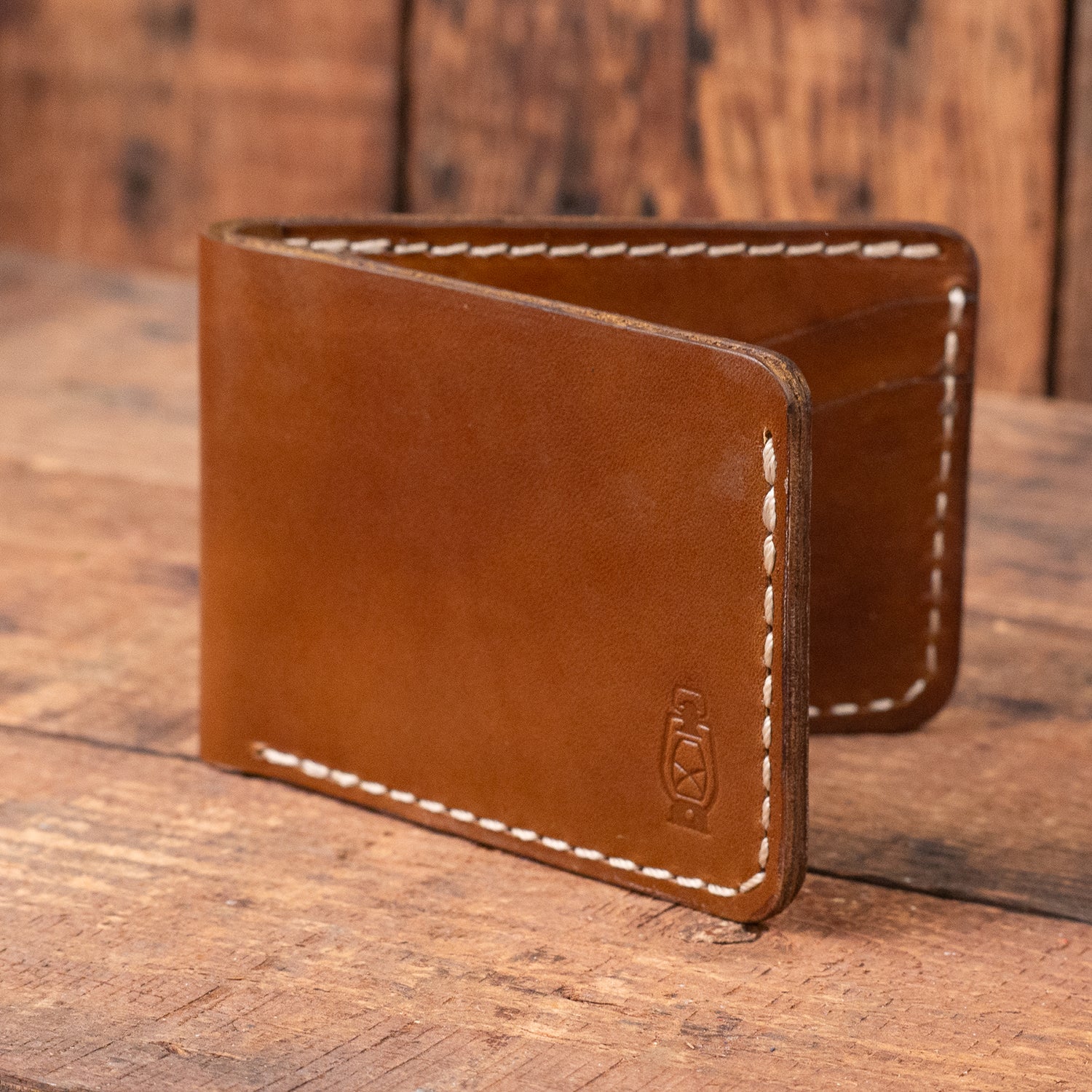 Wrangler Wallet in Walnut Leather by Dark Forest