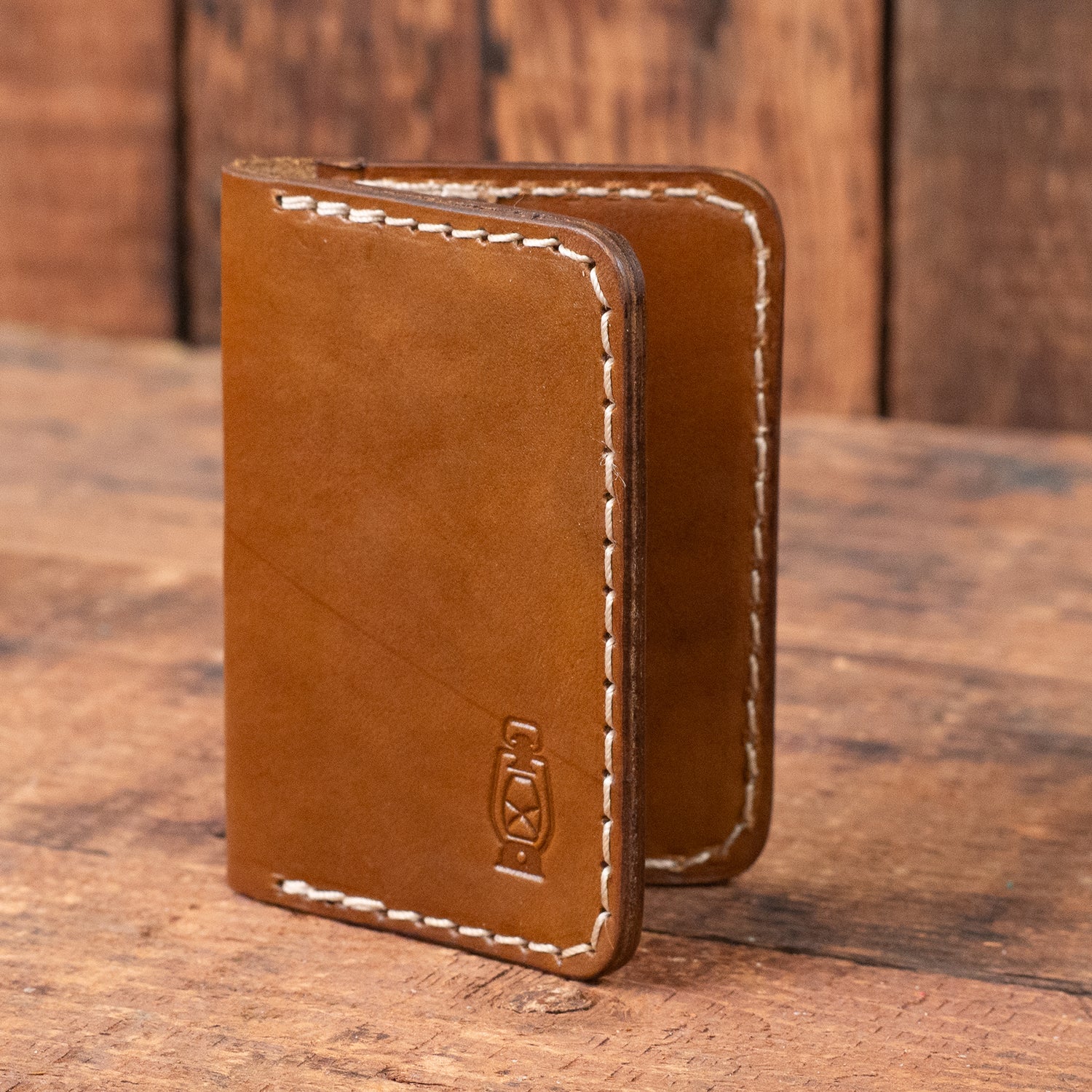 Rangeland Mini Wallet in Walnut Leather by Dark Forest