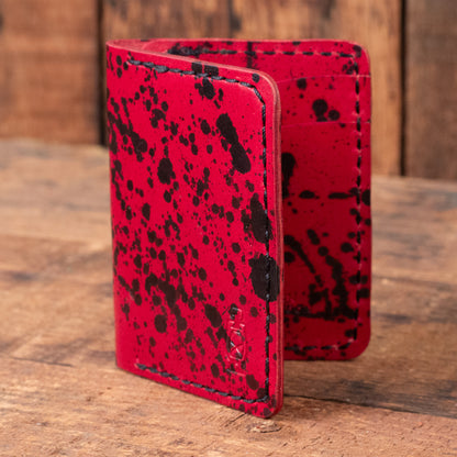 Rangeland Splatter Wallet in Red Splatter by Dark Forest